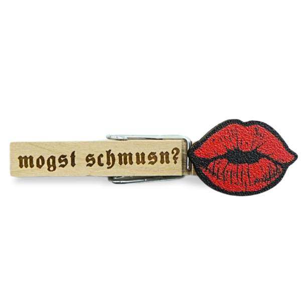 Glubbal mit Kussmund und dem Spruch 